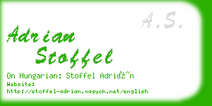 adrian stoffel business card